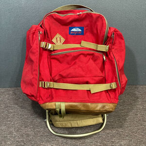 VTG 70s JanSport Aluminum External Frame Hiking Camping Backpack Lightweight Red